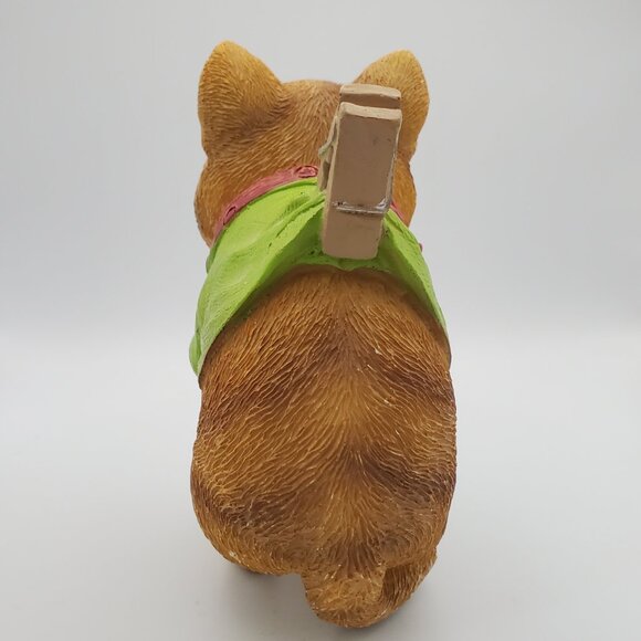 Cute Critter Collectible Figurine Textured & Detailed Ceramic Bandit Outfit - Picture 3 of 7